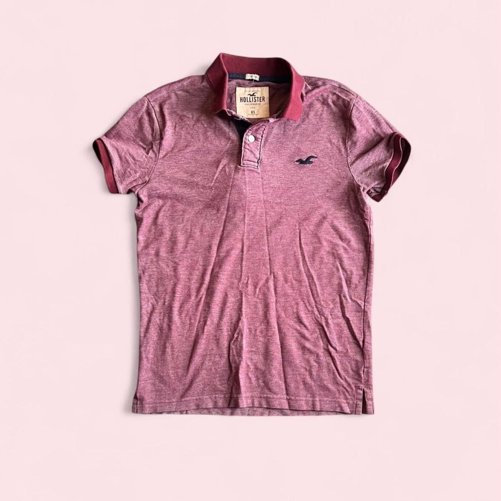 Men’s Y2K Hollister Red Polo Size XS